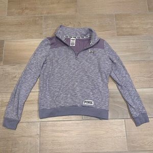 PINK VS Quarter Zip Pullover Sweatshirt
